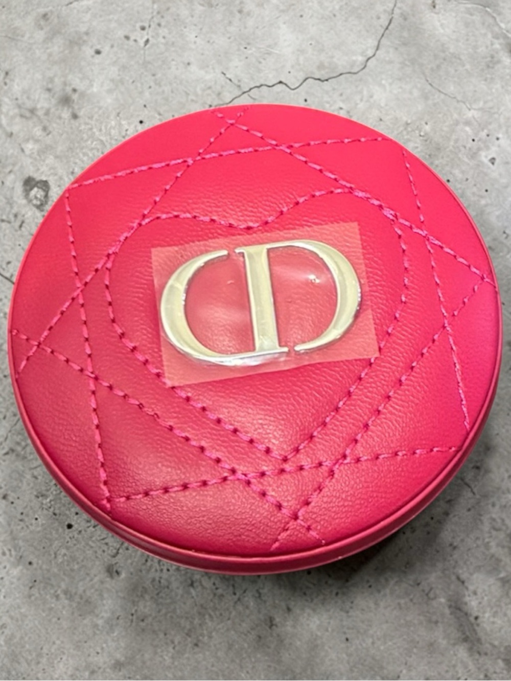 Christian Dior Pink Quilted compact mirror